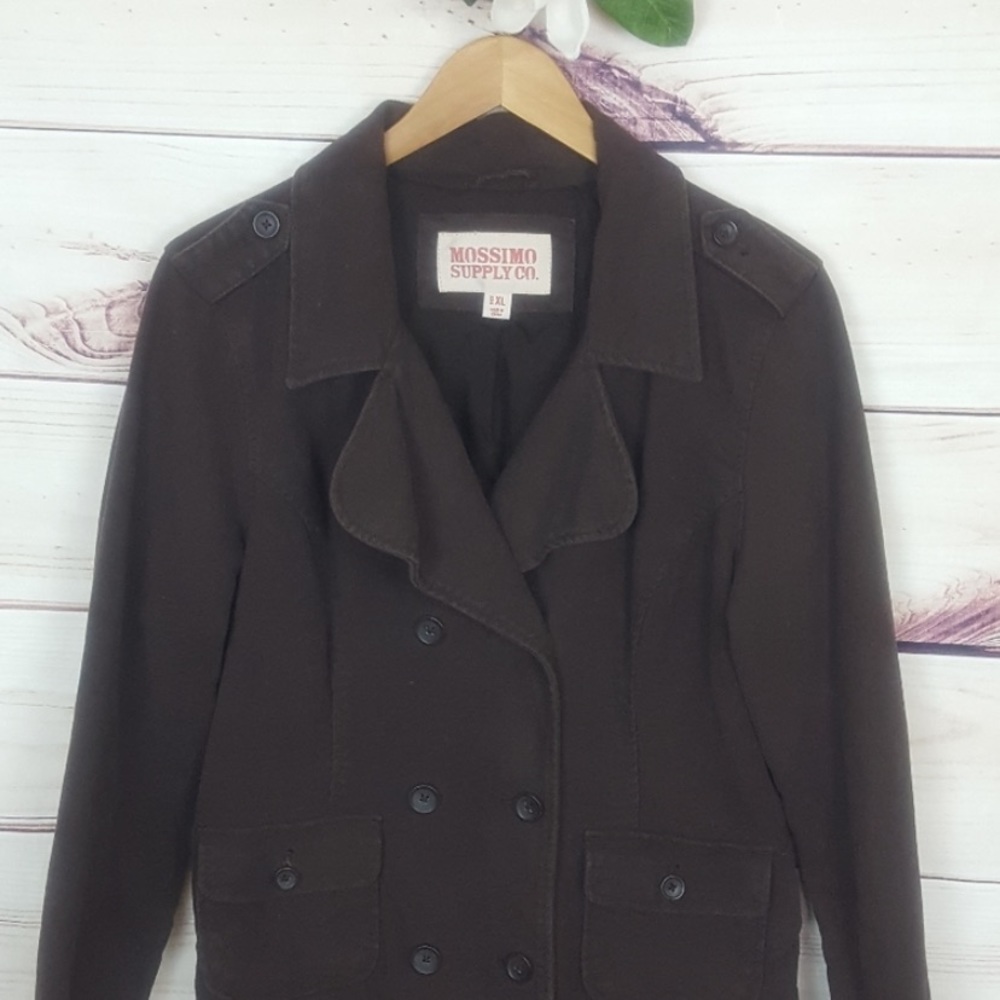 Mossimo Supply Co Dark Brown Utility Jacke…